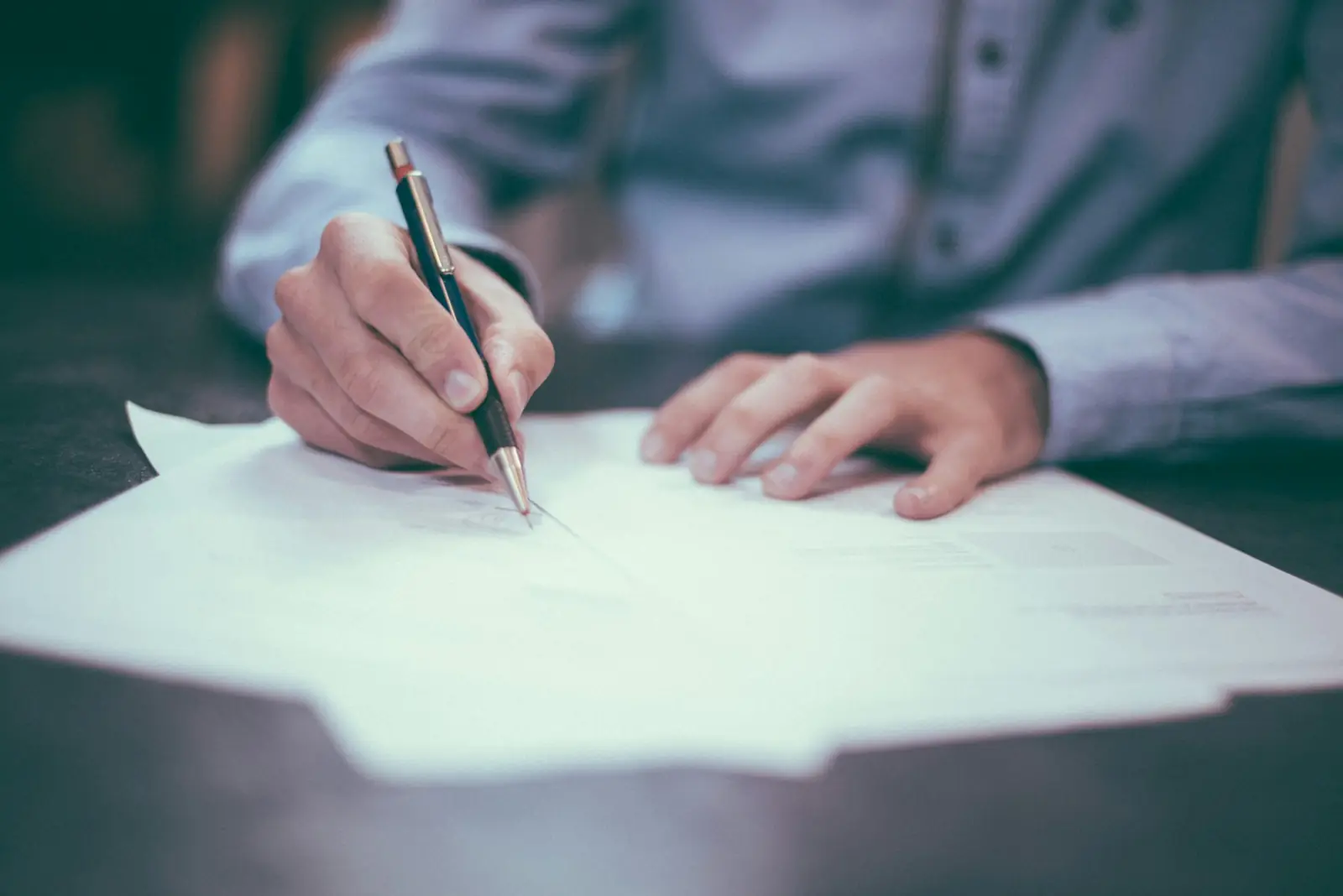 Filling in medical paperwork